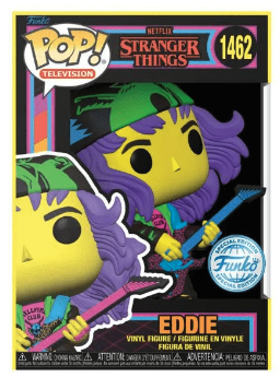 Pop Television: Stranger Things - Eddie With Guitar (Blacklight) Funko Pop  #1462