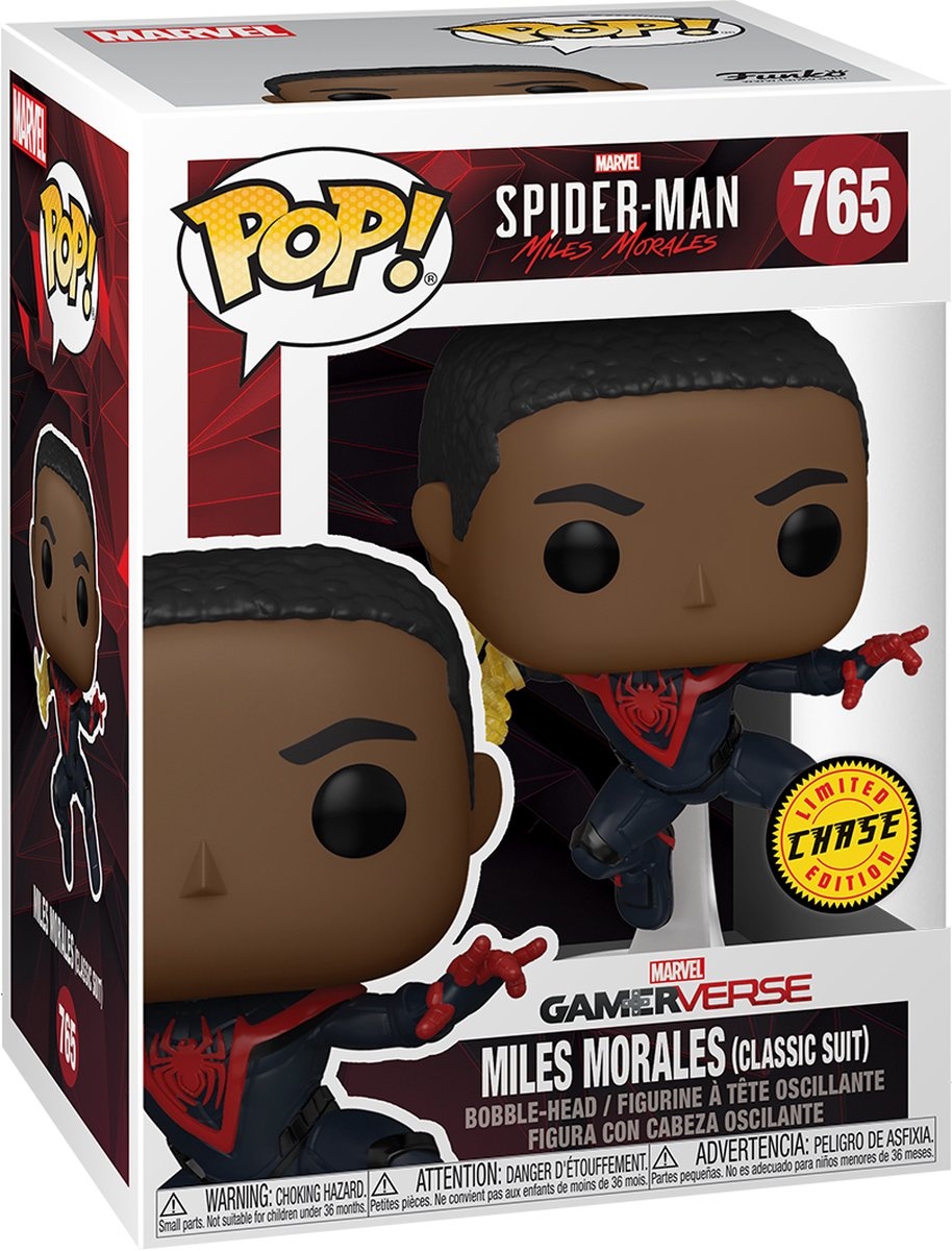 Pop Games: Spider-Man: Miles Morales - Miles Morales Classic Suit (Chase) Funko Pop #765