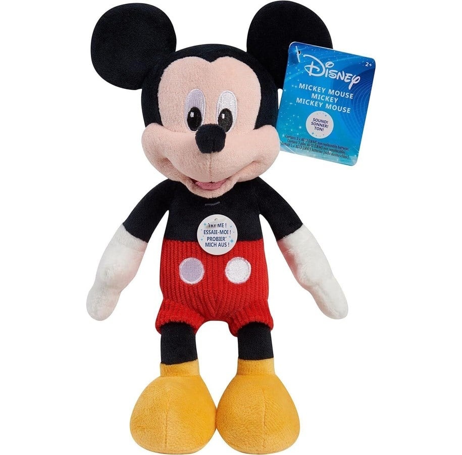 Mickey Mouse with Sounds Plush (English)