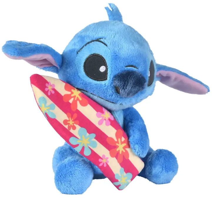 Stitch mit Surfbrett Plüschfigur (25 cm)