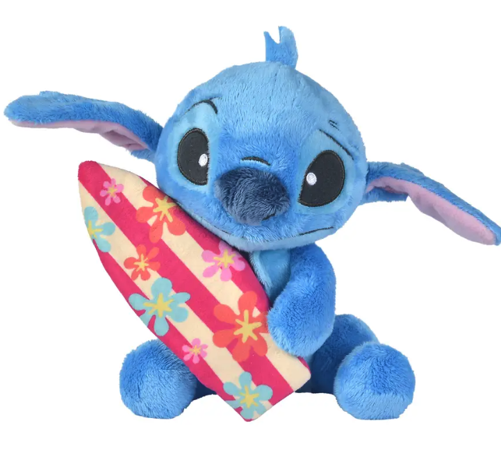Stitch with Surfboard Plush (25 cm)