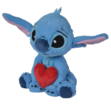 Stitch Holding Heart Pluche Knuffel (25 cm)