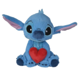 Stitch Holding Heart Pluche Knuffel (25 cm)