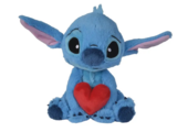 Stitch Holding Heart Pluche Knuffel (25 cm)