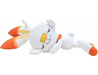 Pokémon Sleeping Scorbunny Pluche Knuffel (45cm)