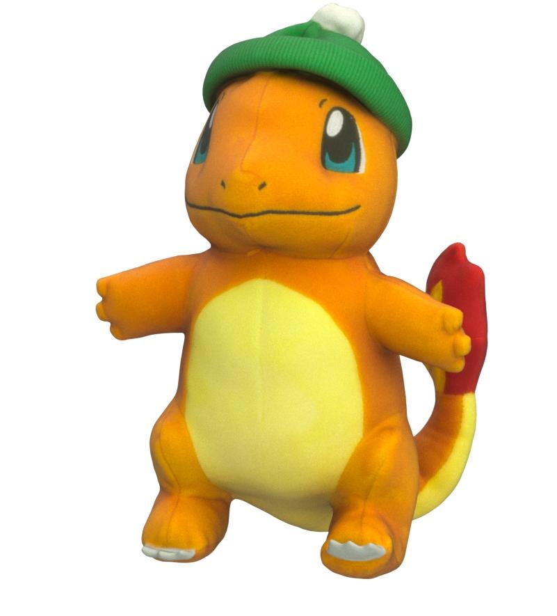 Pokémon Charmander mit Mütze Plüschfigur (20 cm)
