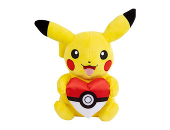 Pokémon Pikachu With Pokéball Pluche Knuffel (20 cm)