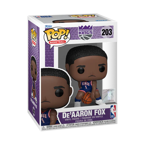 Pop Basketball: NBA Sacramento Kings - De'Aaron Fox (City Edition) Funko Pop #203