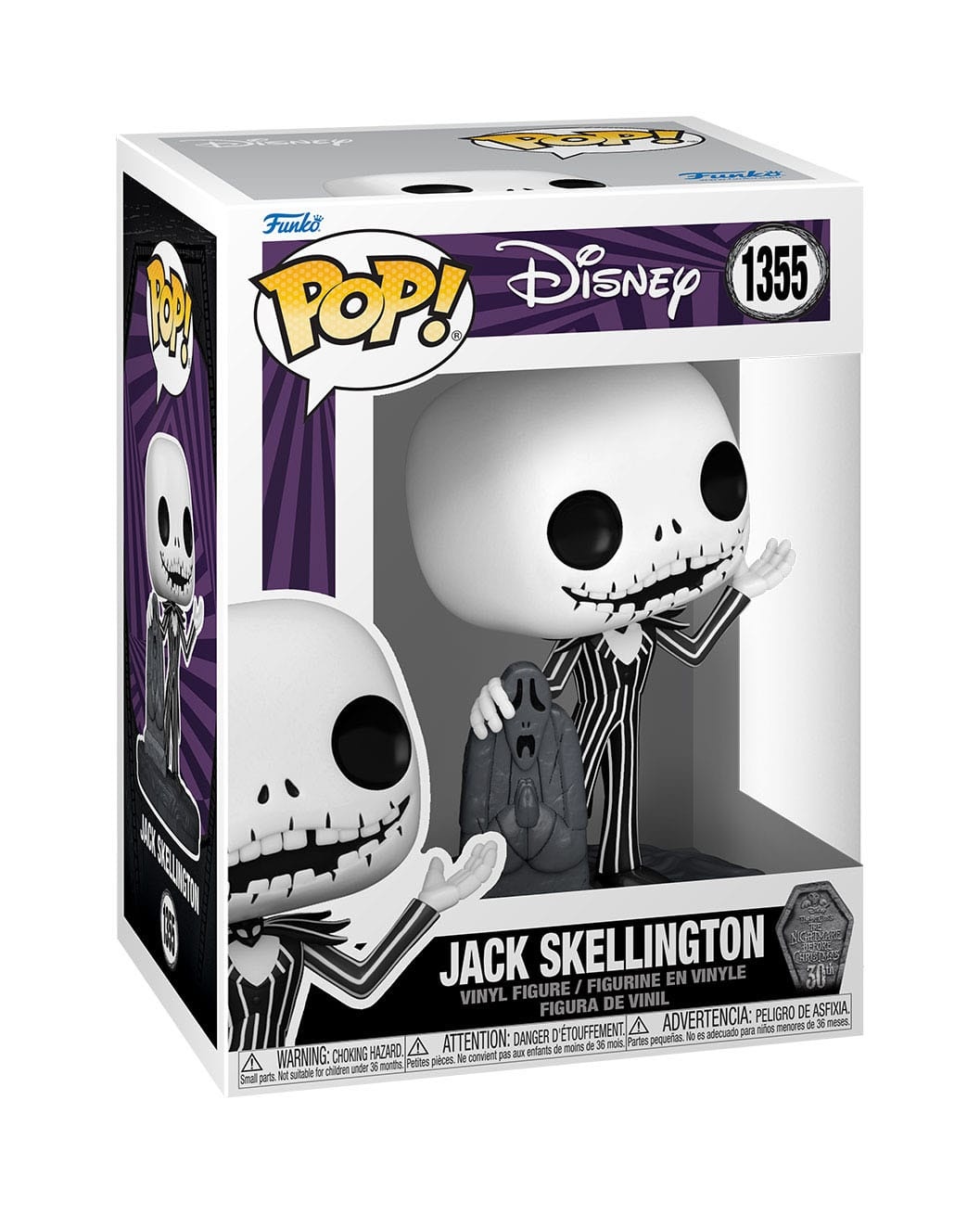 Pop Disney: The Nightmare Before Christmas - Jack Skellington (30th Anniversary) Funko Pop #1355
