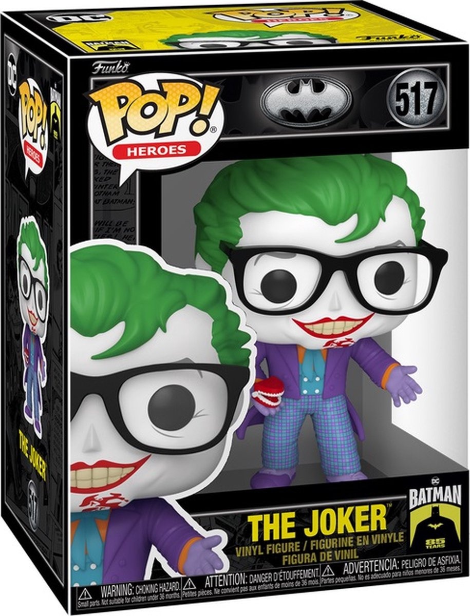 Pop Heroes: Batman 85th Anniversary - Joker With Teeth Funko Pop #517