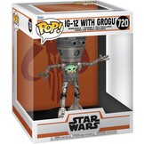 Pop Deluxe: Star Wars: The Mandalorian - IG-12 With Grogu Funko Pop #720