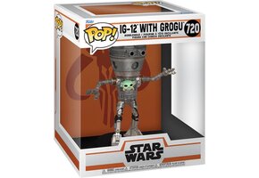 Pop Deluxe: Star Wars: The Mandalorian - IG-12 With Grogu Funko Pop #720