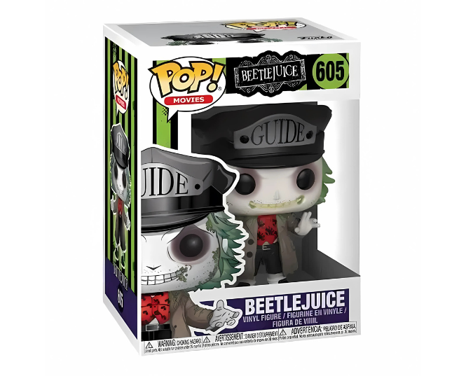 Pop Movies: Beetle Juice With Guide Hat Funko Pop #605