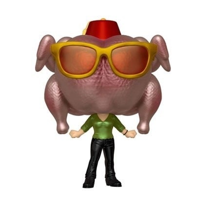 Pop Tees: Friends – Monica Geller mit Truthahn (Metallic) Funko Pop #706 (Größe XL)
