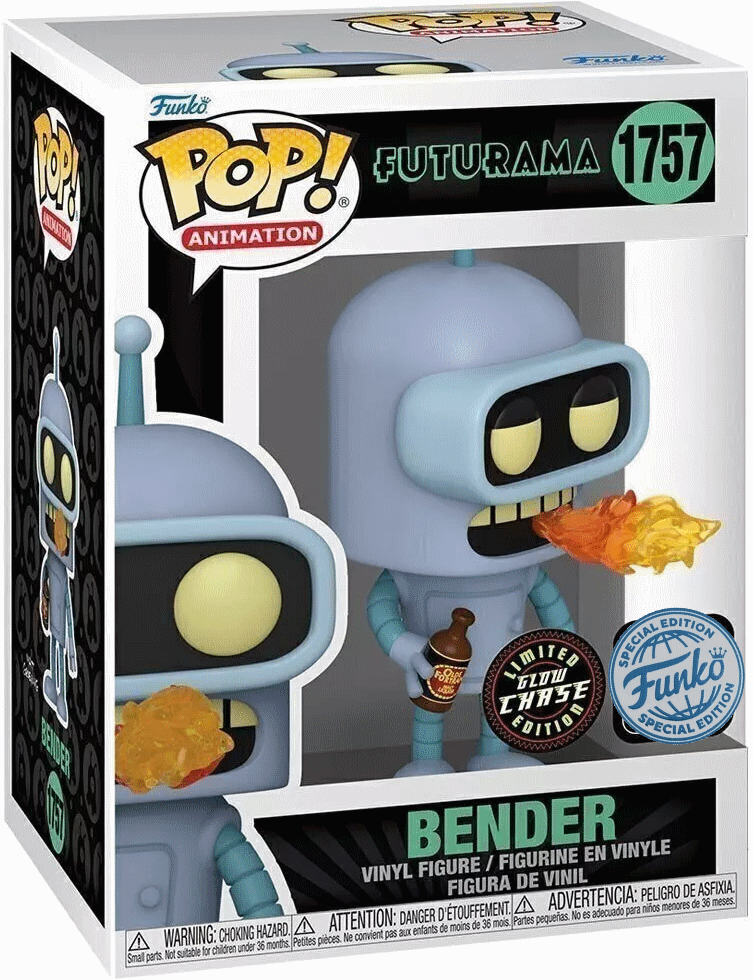 Pop Animation: Futurama - Bender (Glow in the Dark Chase) Funko Pop #1757