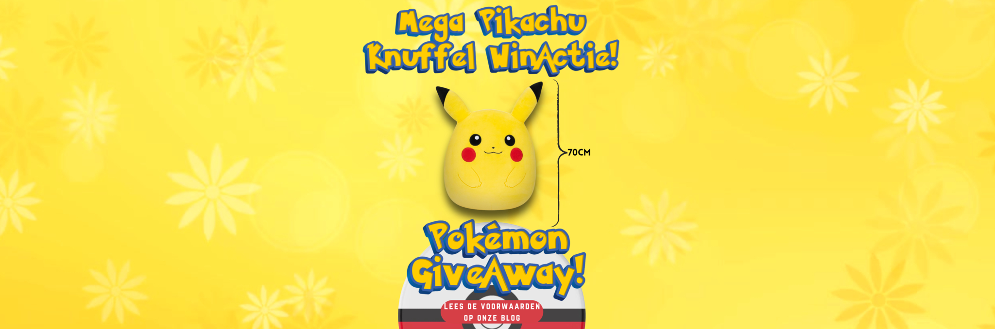 Winactie: Maak kans op een gigantische 70CM Pokémon knuffel!