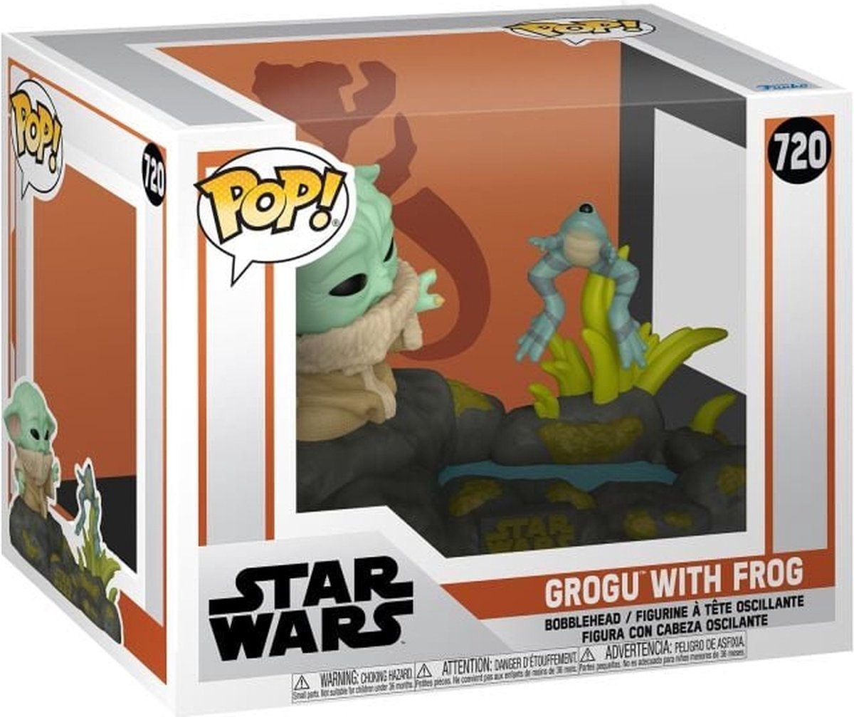 Pop Deluxe Star Wars: The Mandalorian - Grogu With Frog Funko Pop #720