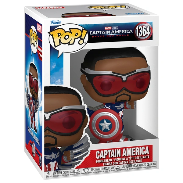 Pop Marvel: Captain America: Brave New World - Captain America Funko Pop #1364