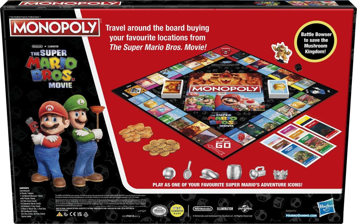 Monopoly The Super Mario Movie Edition (Engelstalig)