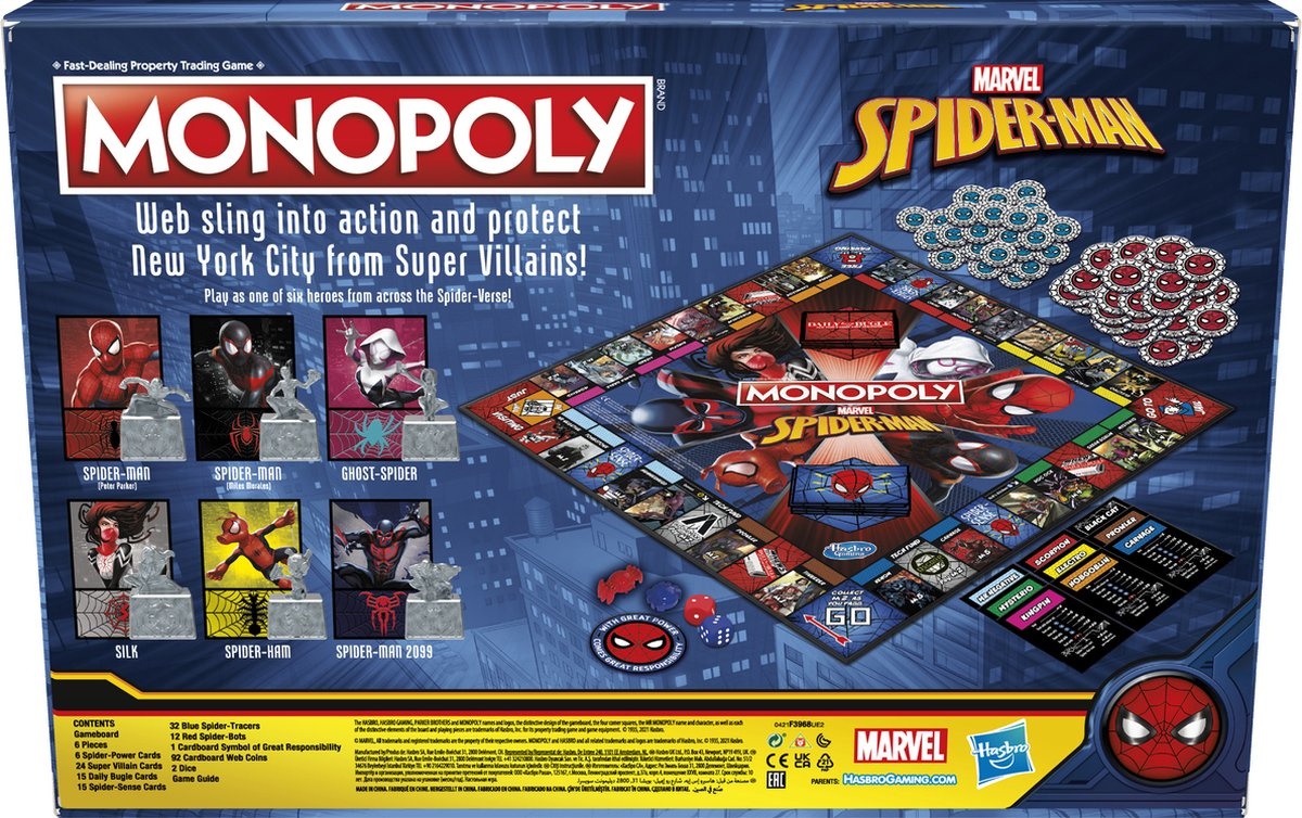 Monopoly Marvel's Spider-Man Edition (Engelstalig)
