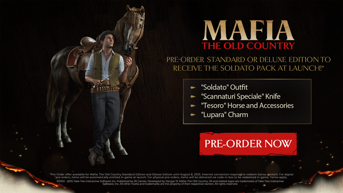 Mafia: The Old Country + Pre-Order Bonus - PS5