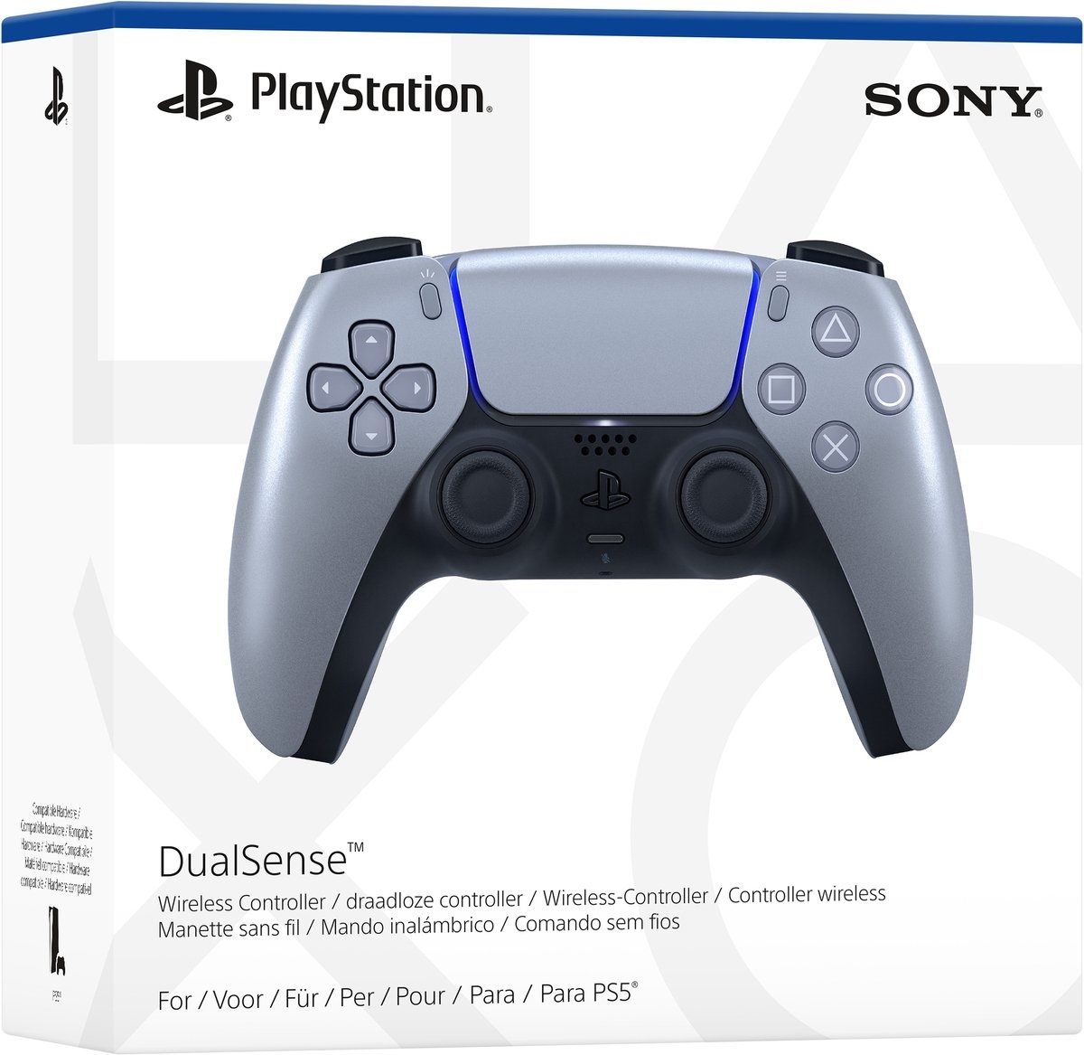 PS5 DualSense Draadloze Controller (Sterling Silver)