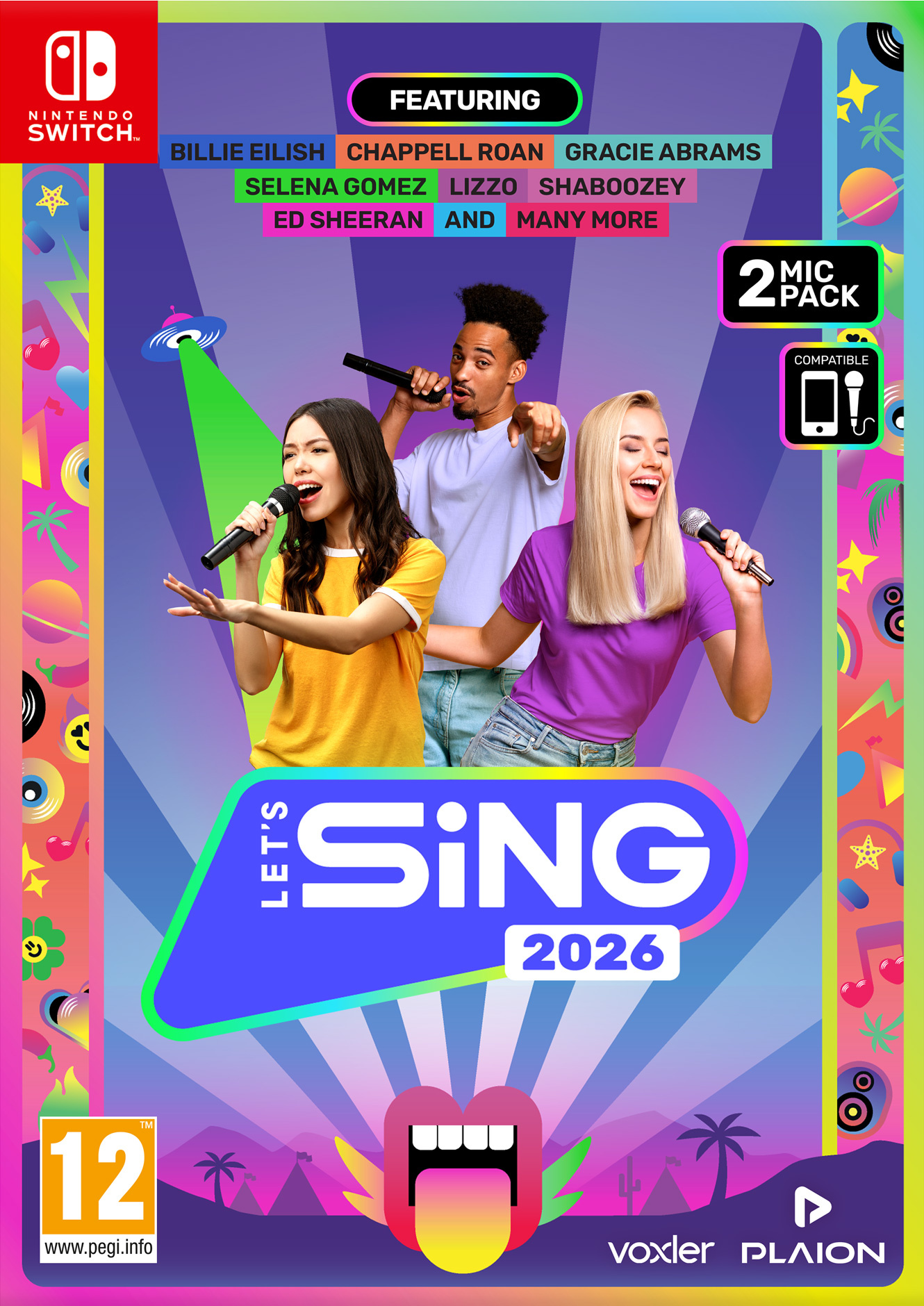 Let's Sing 2026 + 2 Microfoons - Nintendo Switch