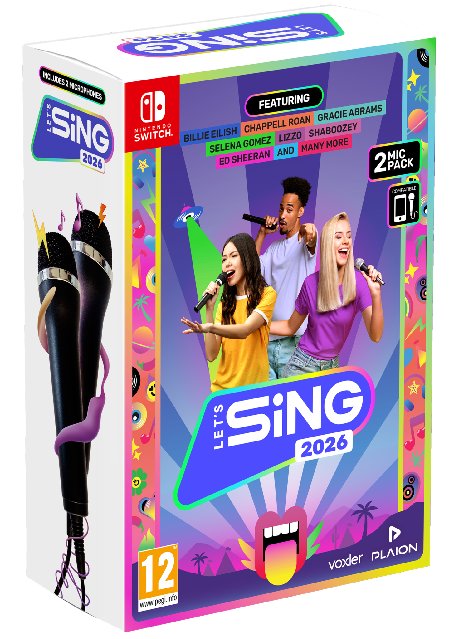 Let's Sing 2026 + 2 Microfoons - Nintendo Switch