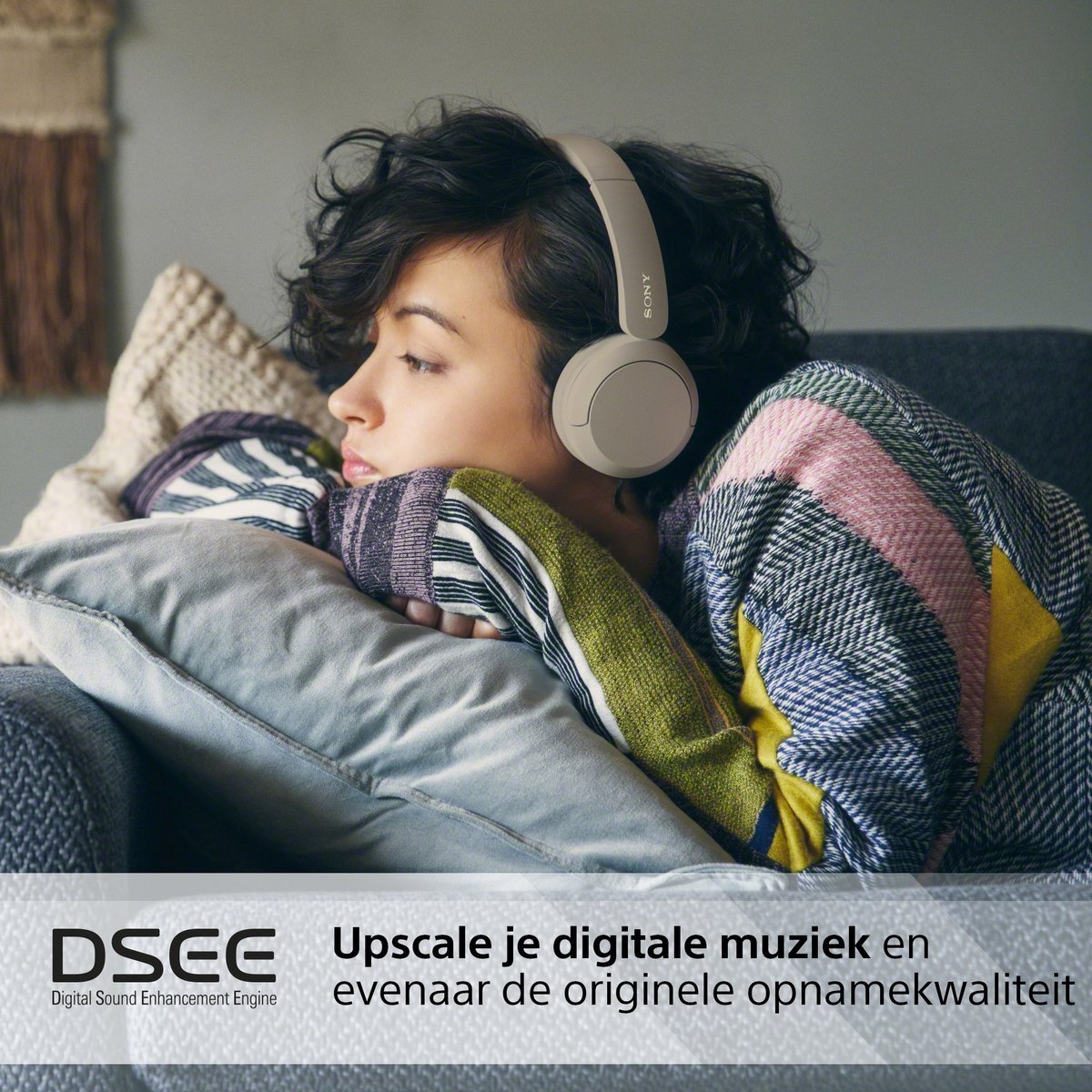 Sony WH-CH520 - Draadloos On-Ear Koptelefoon - Beige