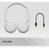 Sony WH-CH520 - Draadloos On-Ear Koptelefoon - Wit