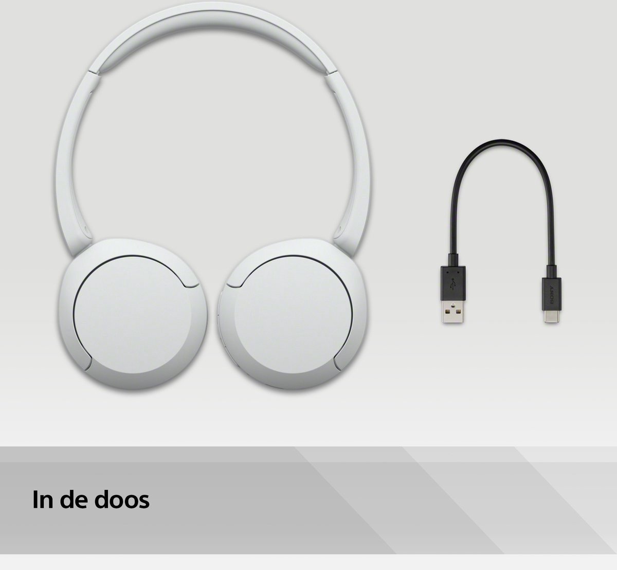 Sony WH-CH520 - Draadloos On-Ear Koptelefoon - Wit