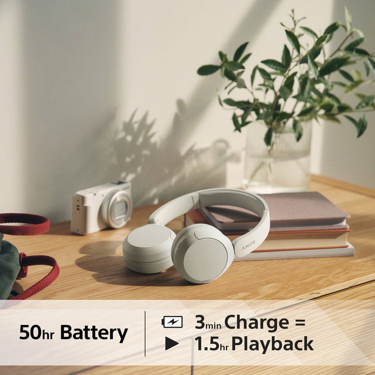 Sony WH-CH520 - Draadloos On-Ear Koptelefoon - Wit