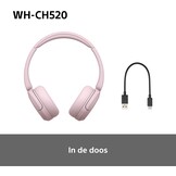 Sony WH-CH520 - Wireless On-Ear Headphones - Pink