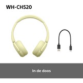 Sony WH-CH520 - Draadloos On-Ear Koptelefoon - Geel