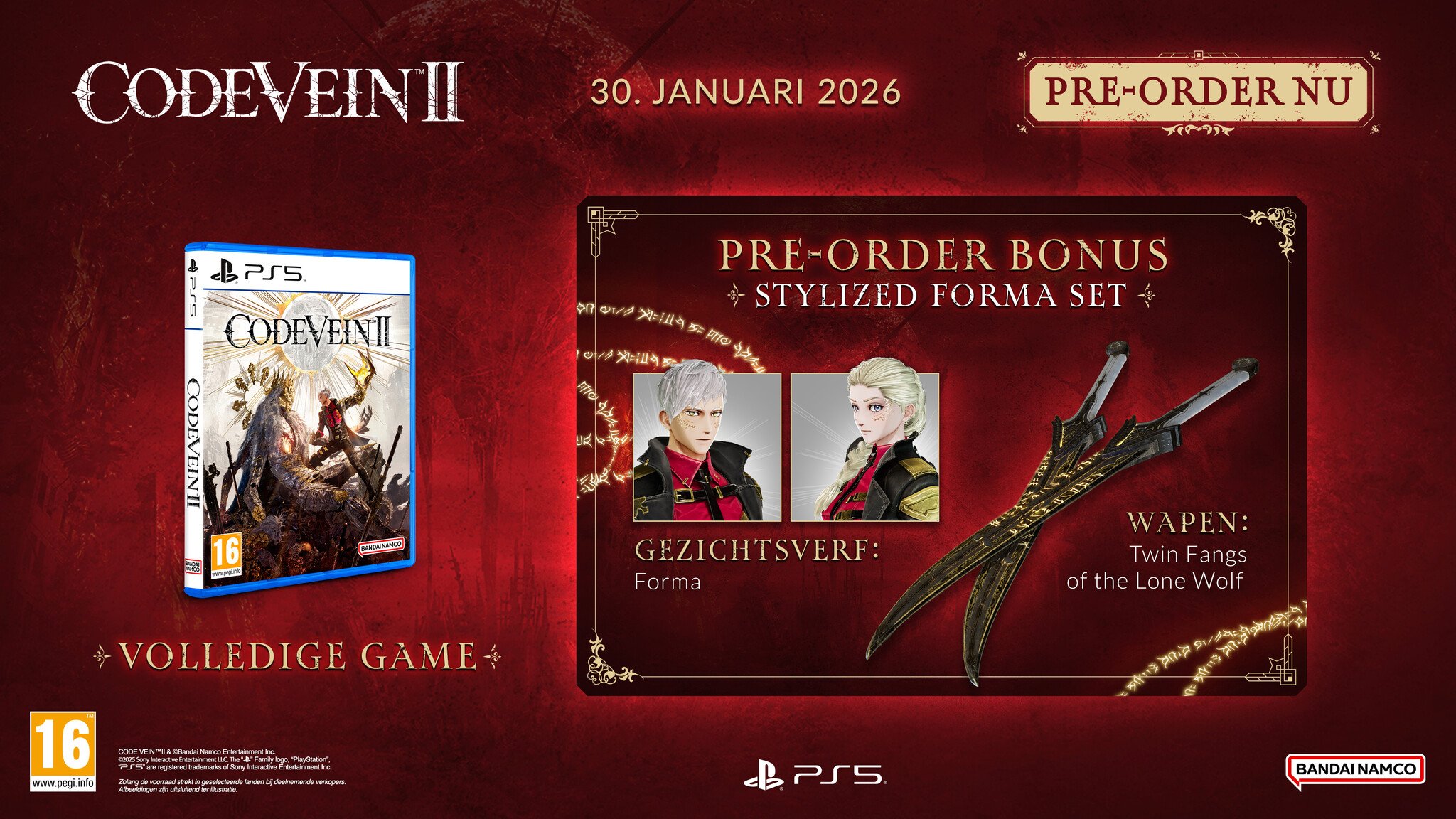 Code Vein II + Pre-Order Bonus - PS5