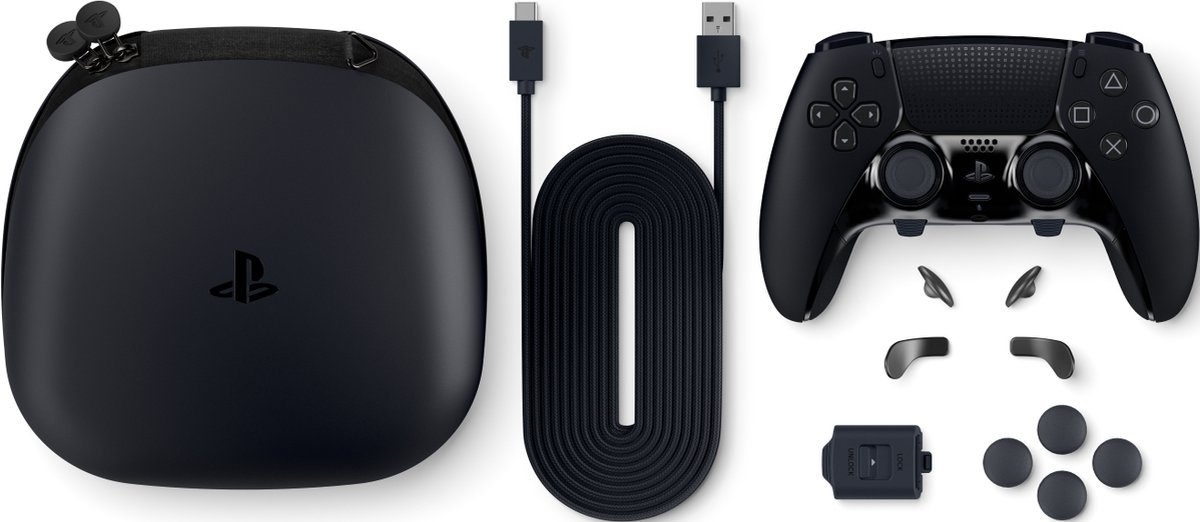 PS5 DualSense Edge Draadloze Controller (Midnight Black)
