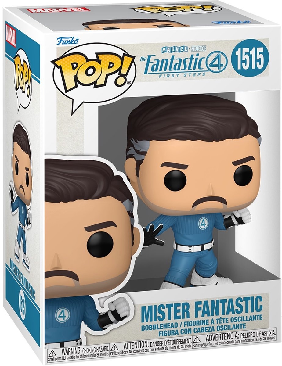 Pop Marvel: Fantastic Four: First Steps - Mister Fantastic Funko Pop #1515