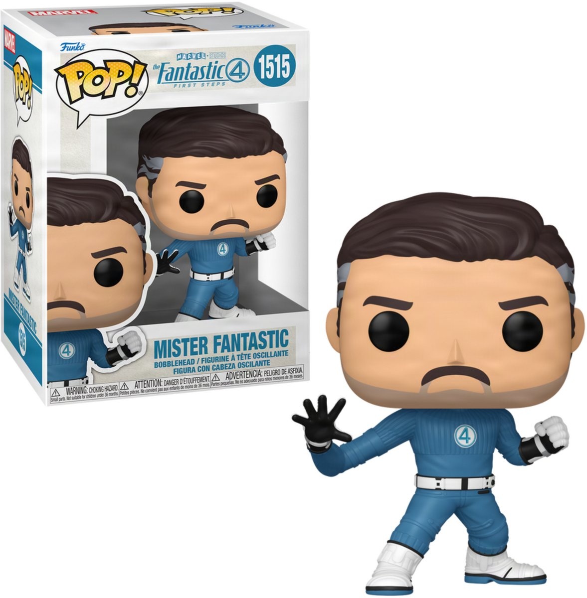 Pop Marvel: Fantastic Four: First Steps - Mister Fantastic Funko Pop #1515