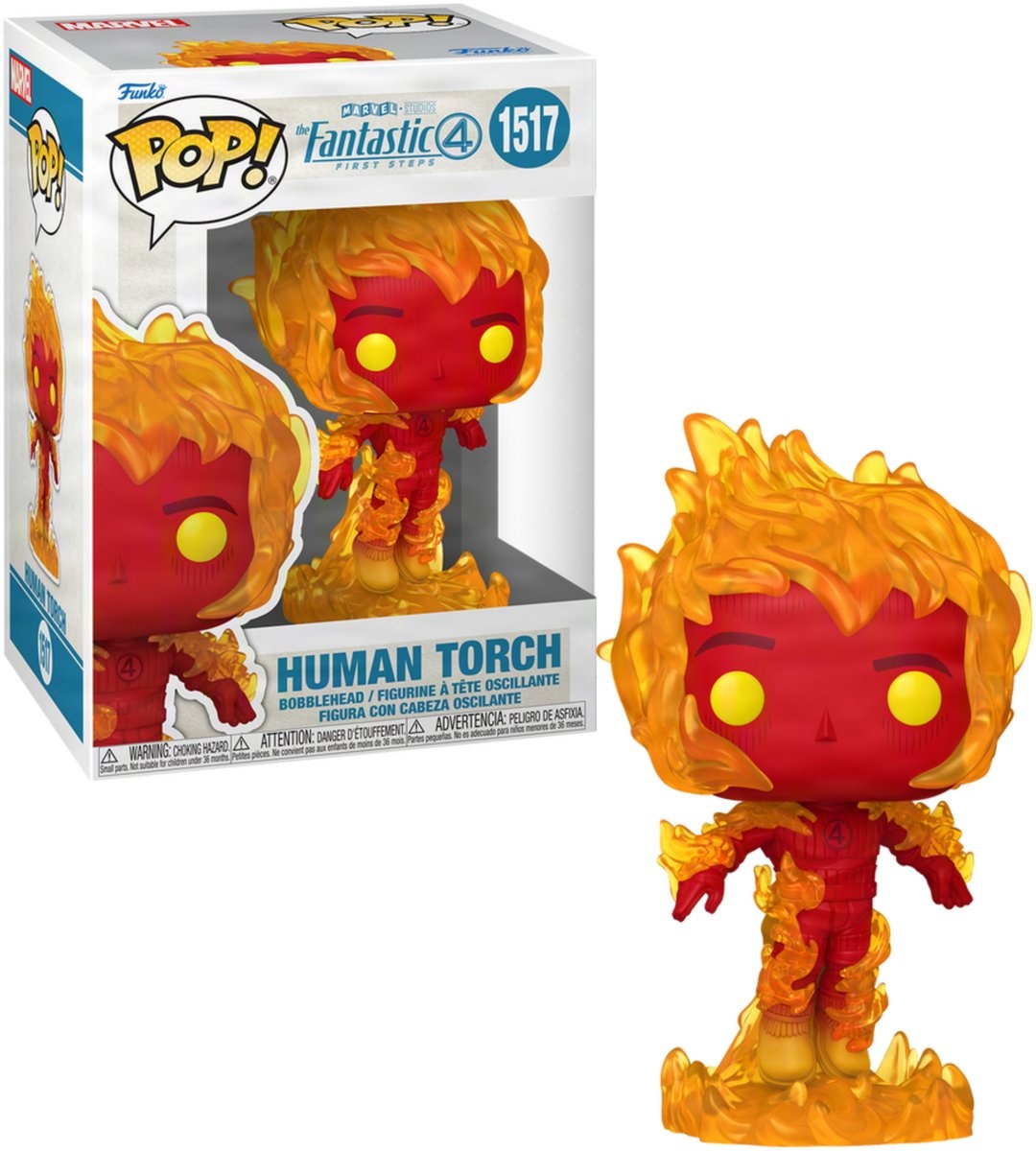 Pop Marvel: Fantastic Four: First Steps - Human Torch Funko Pop #1517