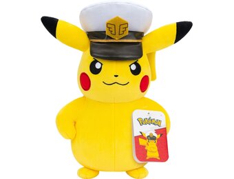 Pokémon Captain Pikachu Plush (20 cm)