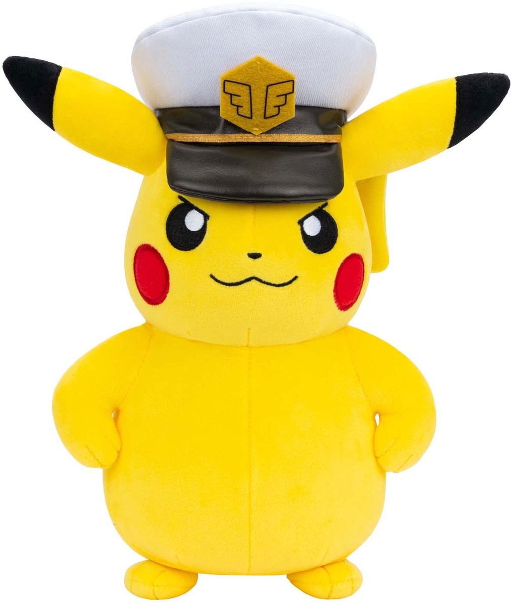 Pokémon Captain Pikachu Plush (20 cm)