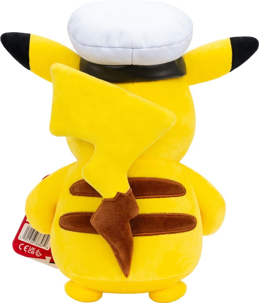 Pokémon Captain Pikachu Plush (20 cm)
