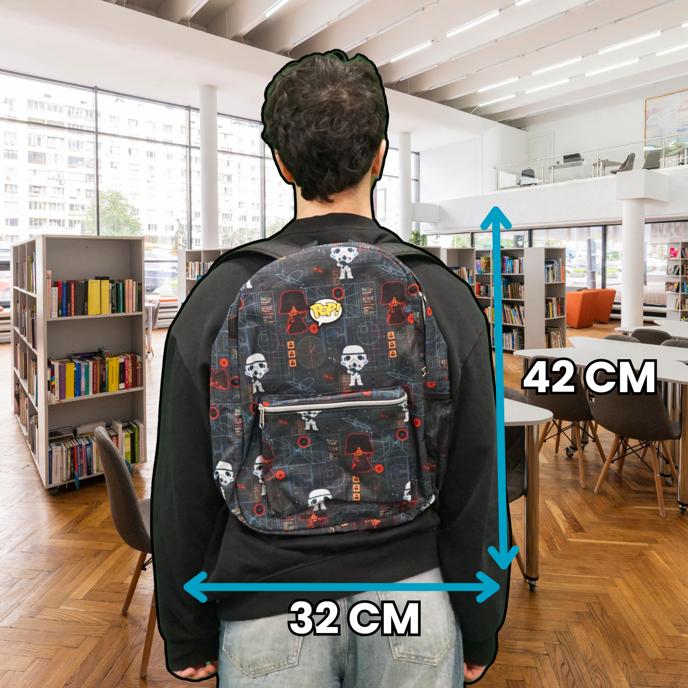 Funko POP! Star Wars – Dark Side – Loungefly Backpack – 42×32×14 cm – Capacity: 19L