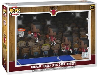 Pop Moment Deluxe: Chicago Bulls - Micheal Jordan (1987 Dunk Contest) Funko Pop #209