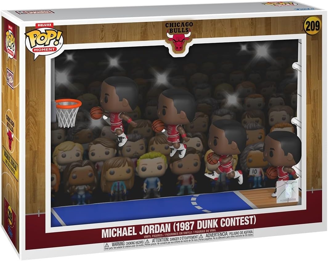 Pop Moment Deluxe: Chicago Bulls - Michael Jordan (1987 Dunk Contest) Funko Pop #209