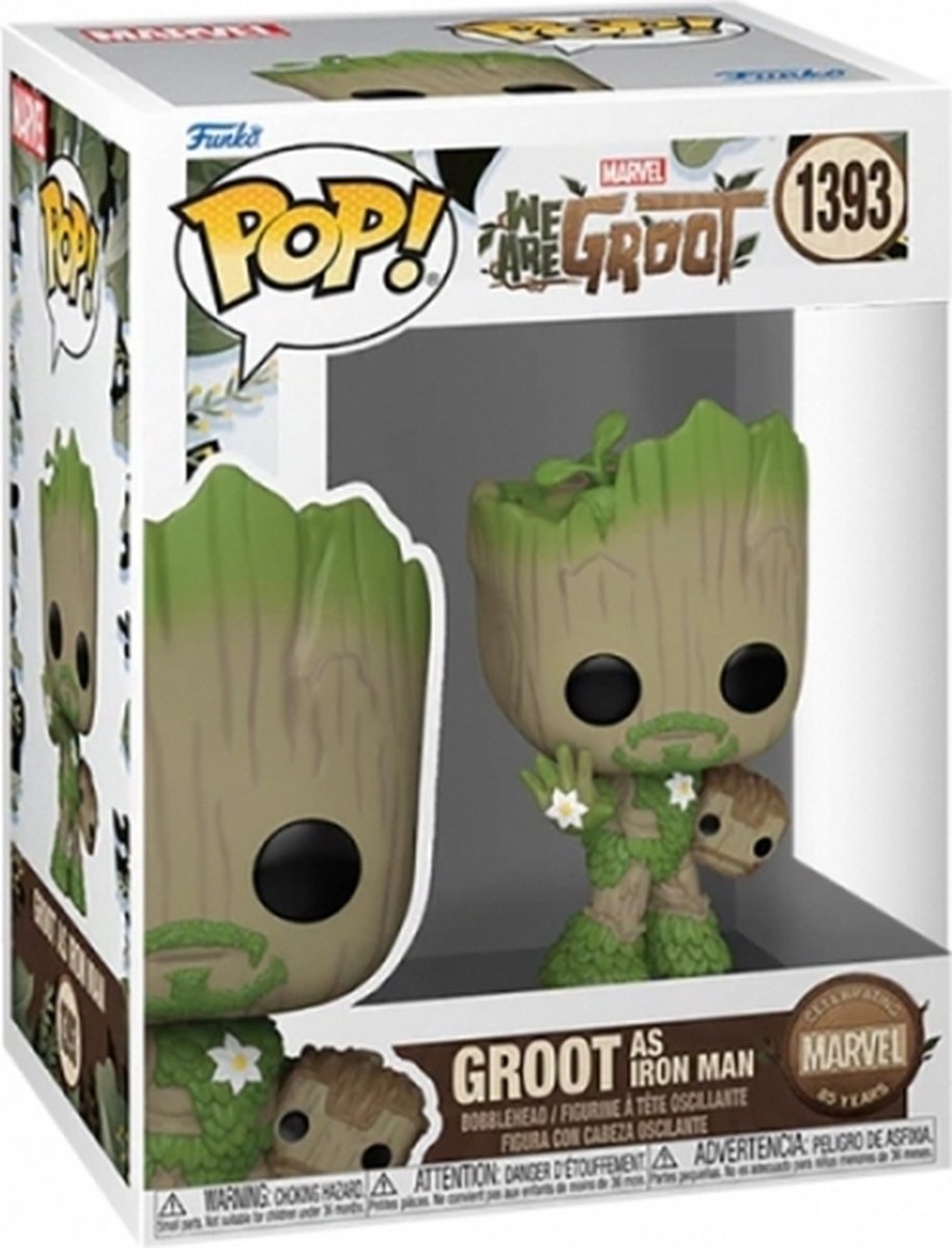 Pop Marvel: We Are Groot - Groot As Iron Man Funko Pop #1393