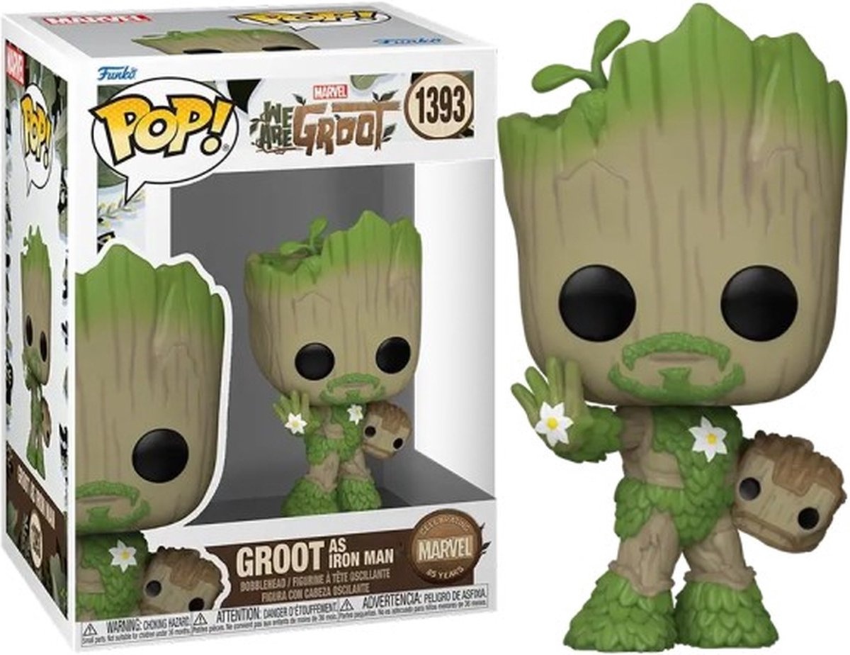 Pop Marvel: We Are Groot - Groot As Iron Man Funko Pop #1393
