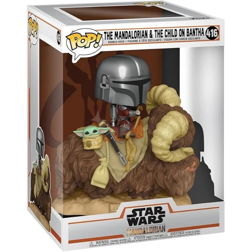 Pop Star Wars: The Mandalorian & The Child on Bantha Funko Pop #416