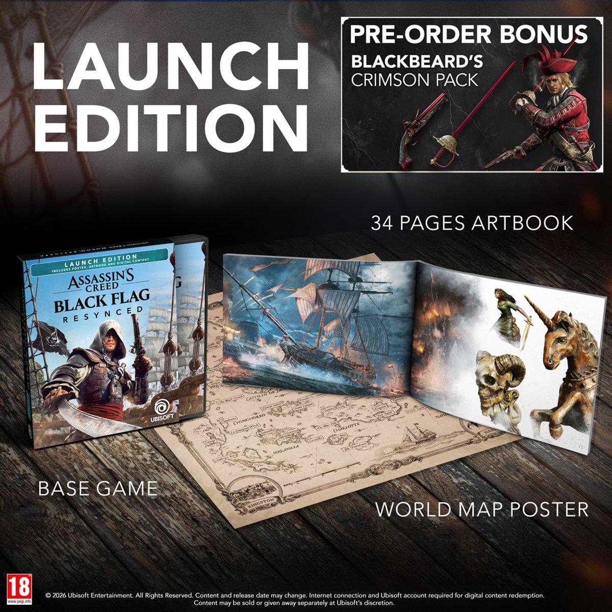 Assassin's Creed Black Flag Resynced - Launch Edition + Pre-Order Bonus - PS5