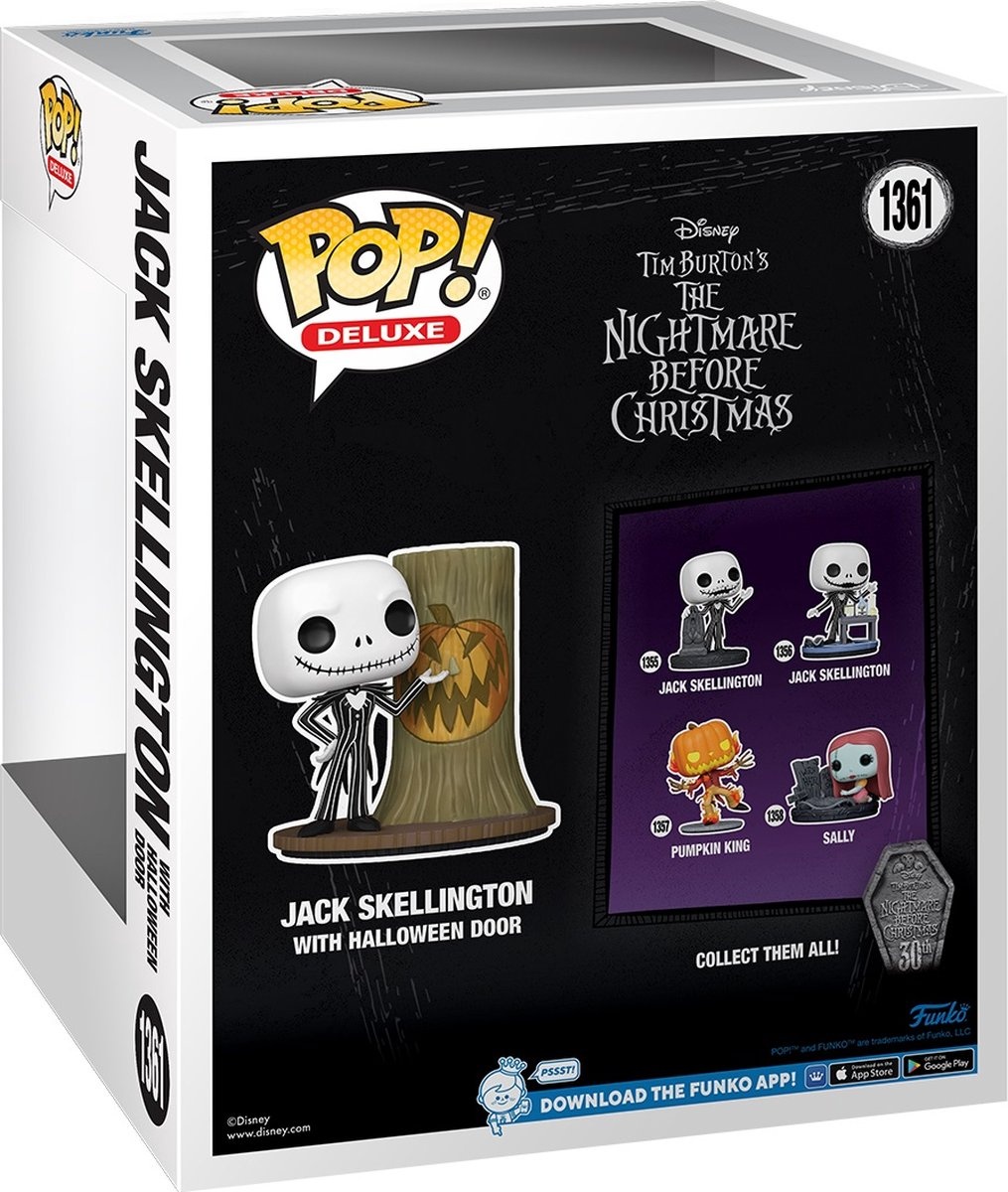 Pop Deluxe: Jack Skellington with Halloween Door - The Nightmare before Christmas (30th Anniversary) Funko Pop #1361